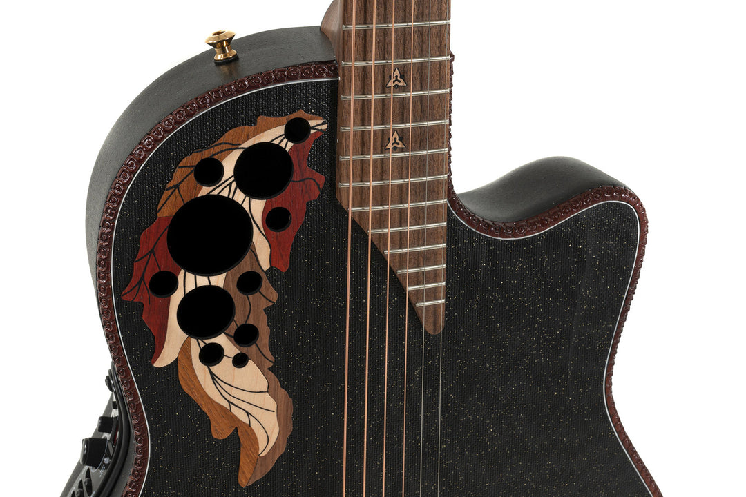 Adamas E-akustisk Gitarer 2087GT Deep Contour cutaway - Svart (2087GT-5-G)