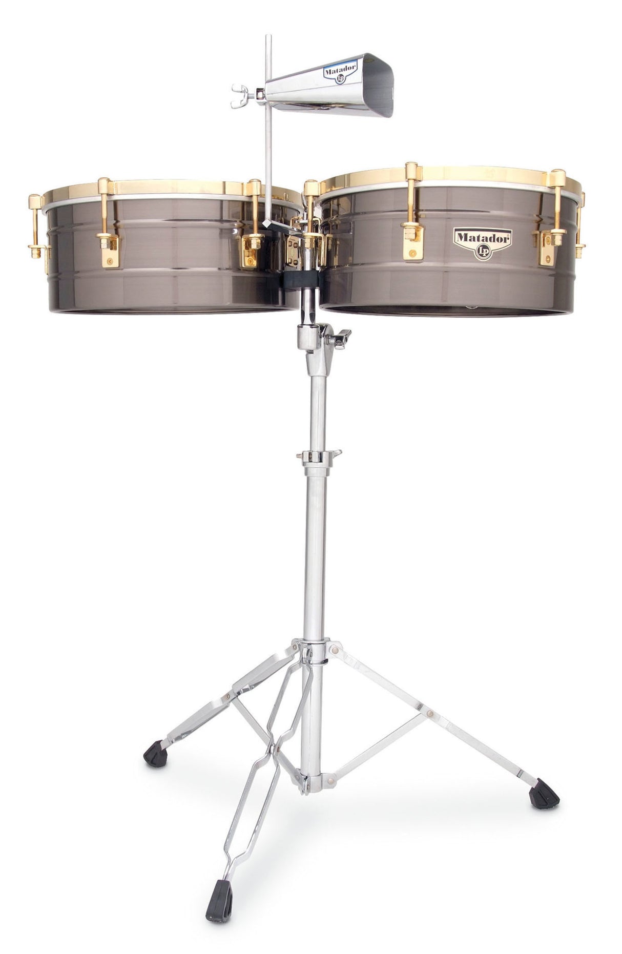 Latin Percussion Timbales Matador - Børstet nikkel/gullfarget (M257-BNG)