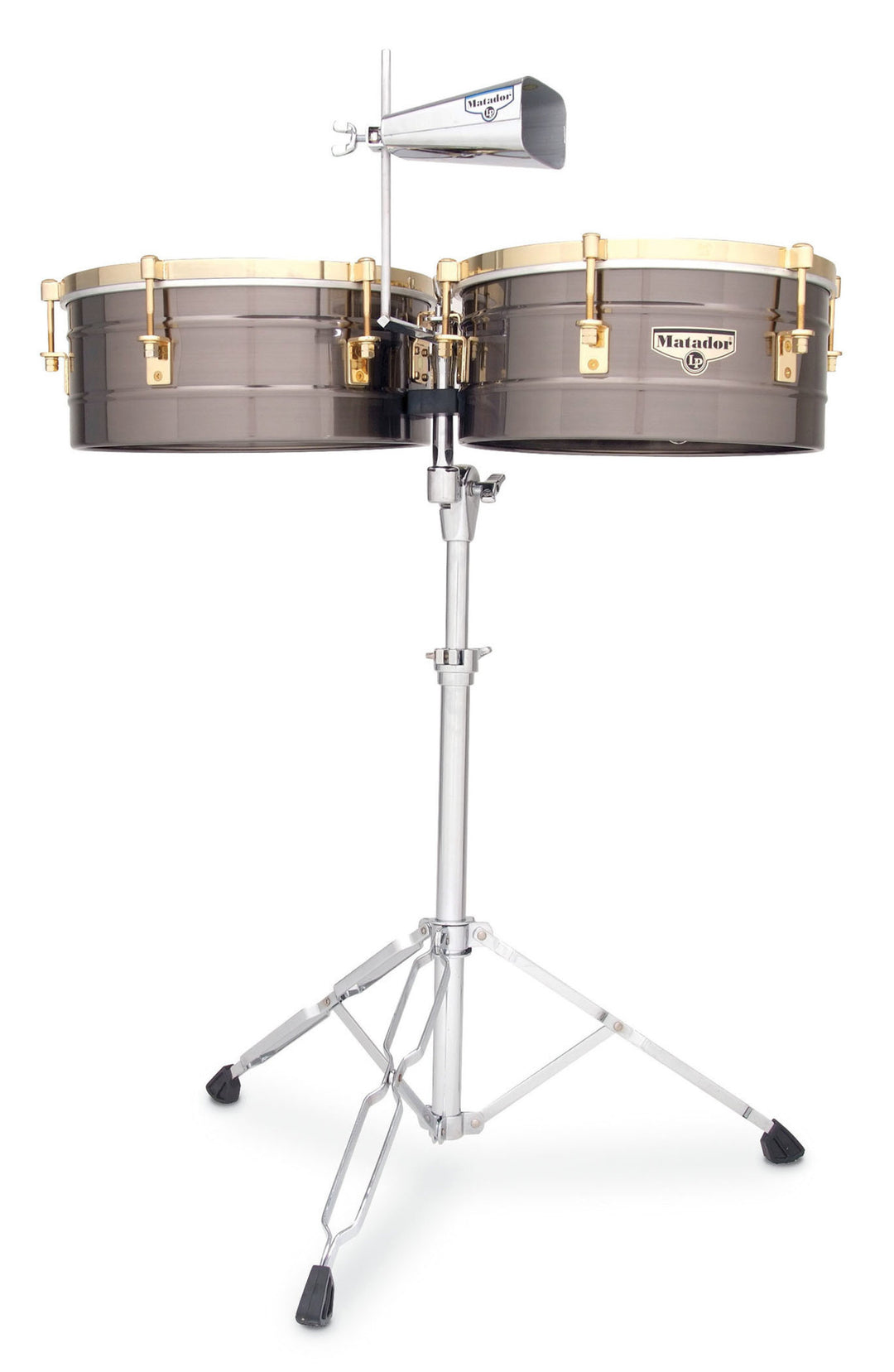 Latin Percussion Timbales Matador - Børstet nikkel/gullfarget (M257-BNG)