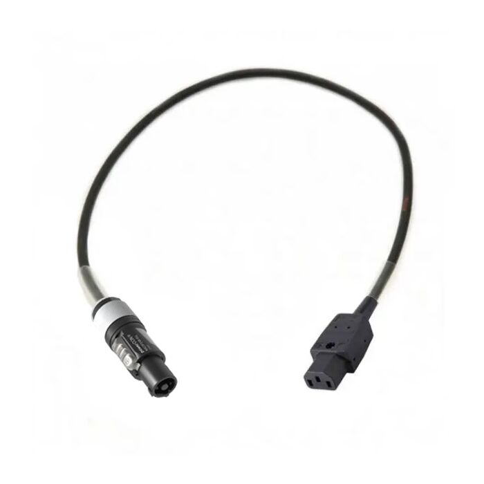 Adapter Powercon grå - IEC Hun 3P, 5 meter