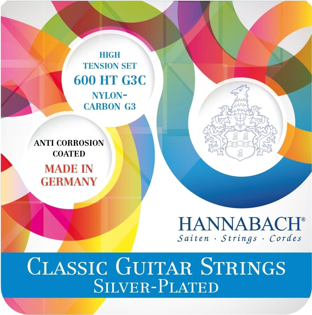 Hannabach strenger til klassisk gitar 600 G3C G3 CARBON - sett (600 HTG3C)