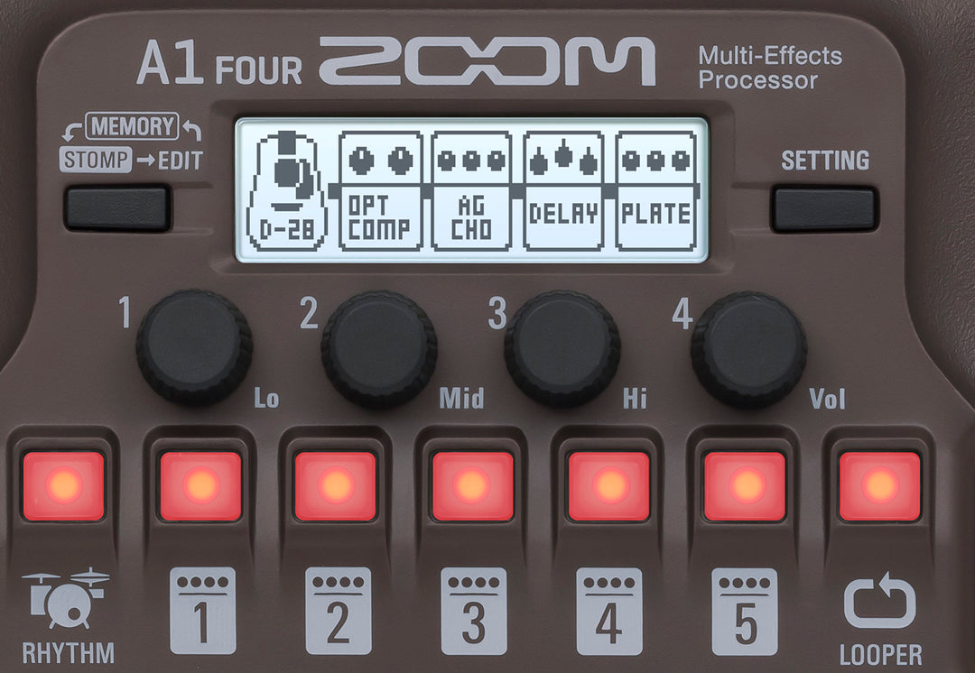 Zoom A1 Fire akustiske effektpedal