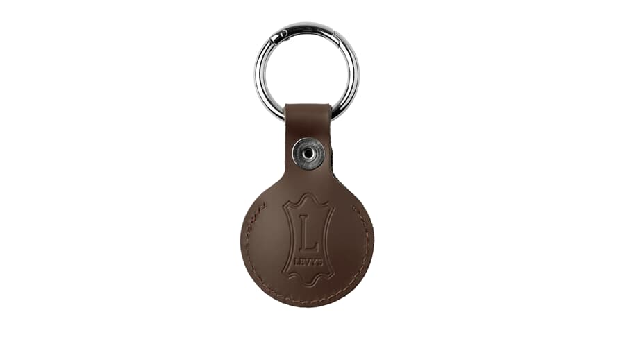 Levys A66AIR AirTag-nøkkelring, brun, A66AIR-BRN