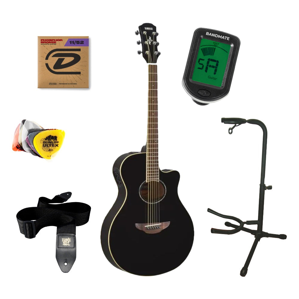 Yamaha APX600 Western Guitar Starter Kit (svart)