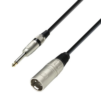 6,3 mm Jack til XLR hann (6m)
