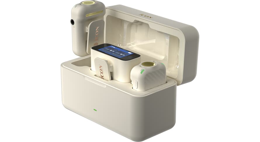 iCon AirMic Pro trådløst mikrofonsystem, hvit