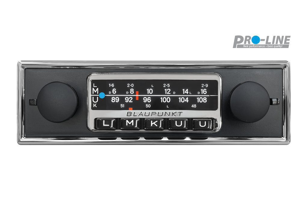Blaupunkt Frankfurt Stereo Retro bilradio med DAB+, Bluetooth, USB-C og AUX