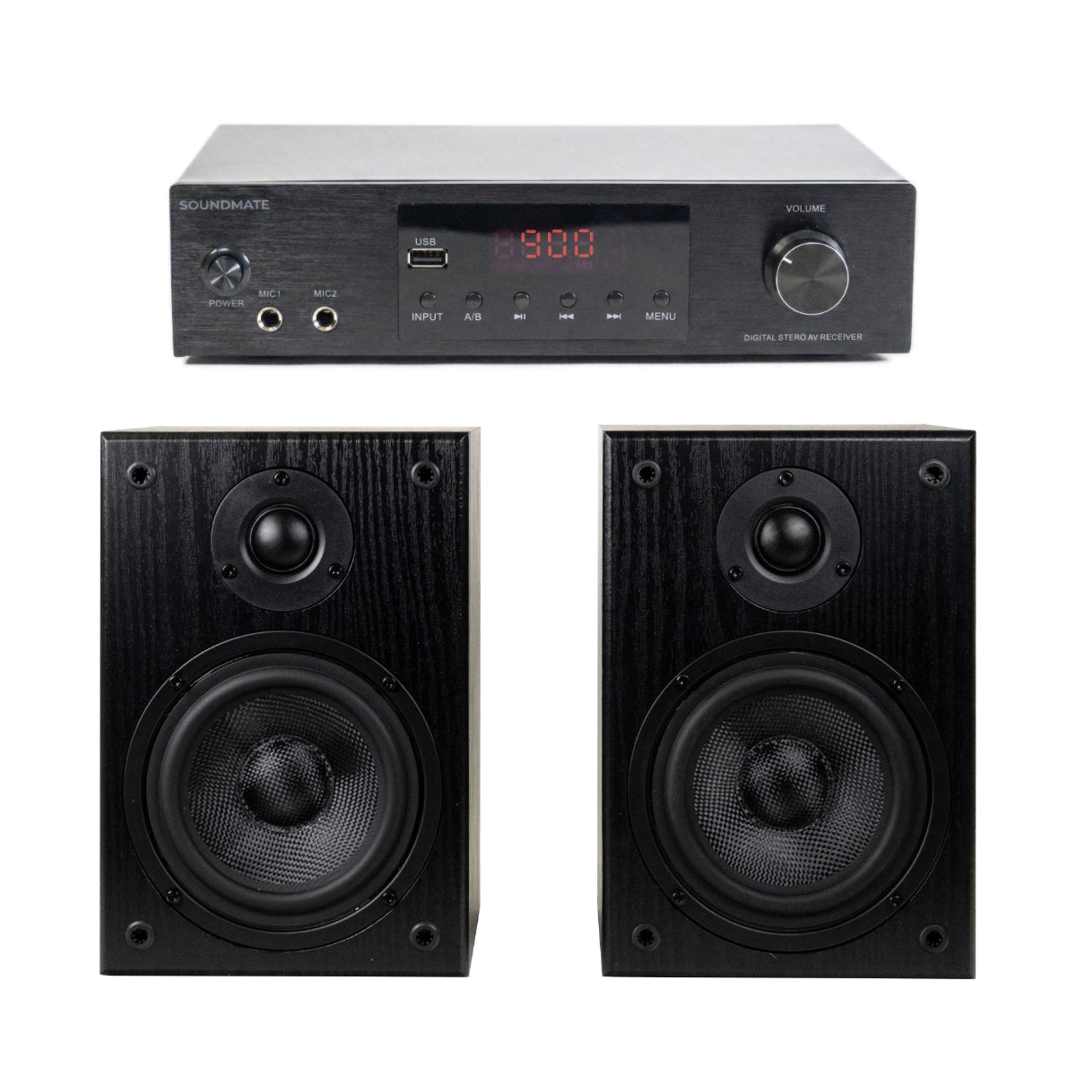 SoundMate HBS-05 Hybelhøyttalere & Forsterkerpakke