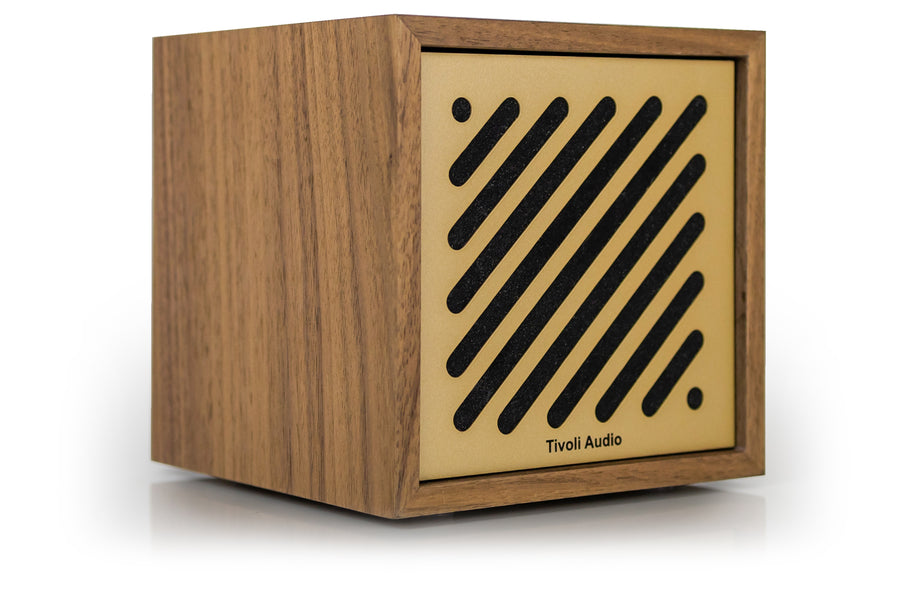 Tivoli Audio Boutigue Bluetooth-høyttaler, valnøtt/gull