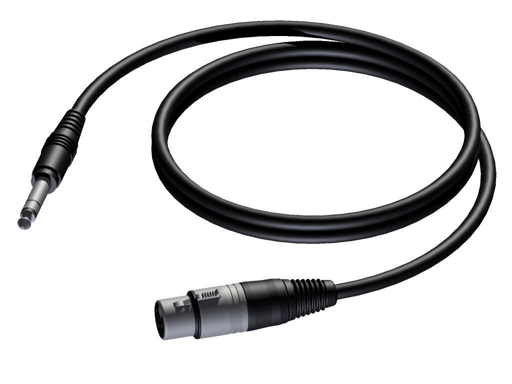 ProCab XLR-hunn > stereojack - balansert kabel 1,5 m
