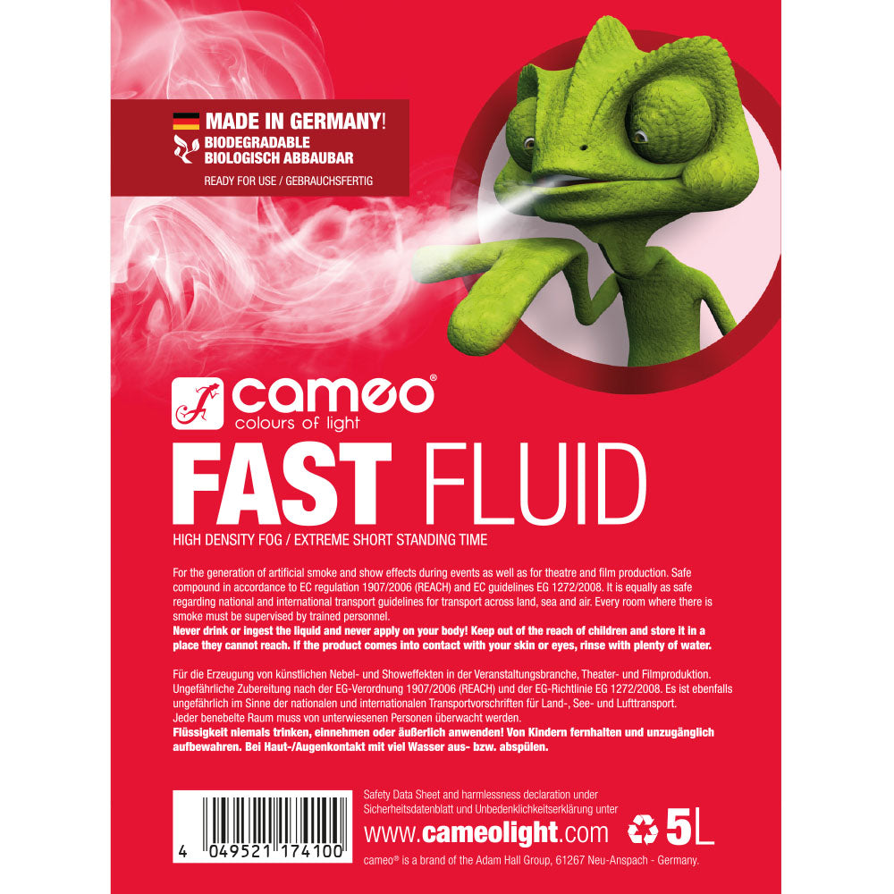 Cameo FAST FLUID 5 L - tåkevæske med svært høy densitet og svært kort hengtid 5 L