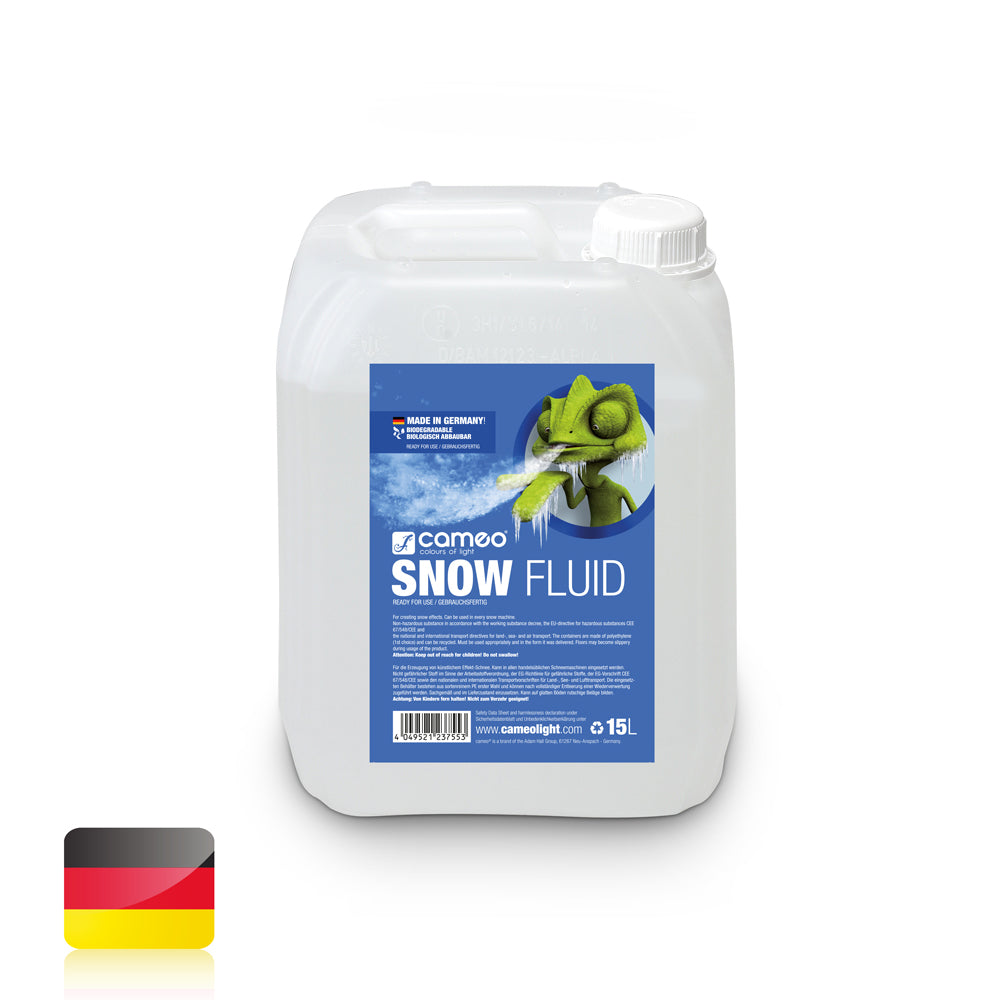 Cameo SNOW FLUID 15 L - spesialvæske til snømaskiner for produksjon av skum 15 L
