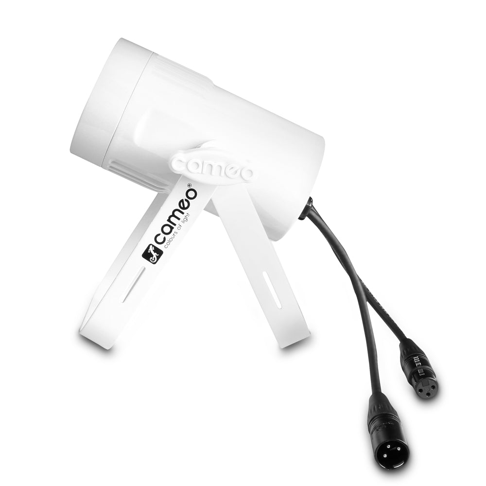 Cameo Q-SPOT 15 RGBW WH - Kompakt spotlys med 15W RGBW LED i hvitt kabinett