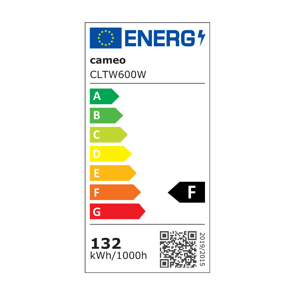 Cameo THUNDER® WASH 600 W - 3-i-1 strobe-, blinder- og wash-lys 648 x 0,2 W hvitt lys