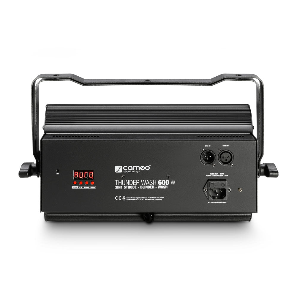 Cameo THUNDER® WASH 600 W - 3-i-1 strobe-, blinder- og wash-lys 648 x 0,2 W hvitt lys