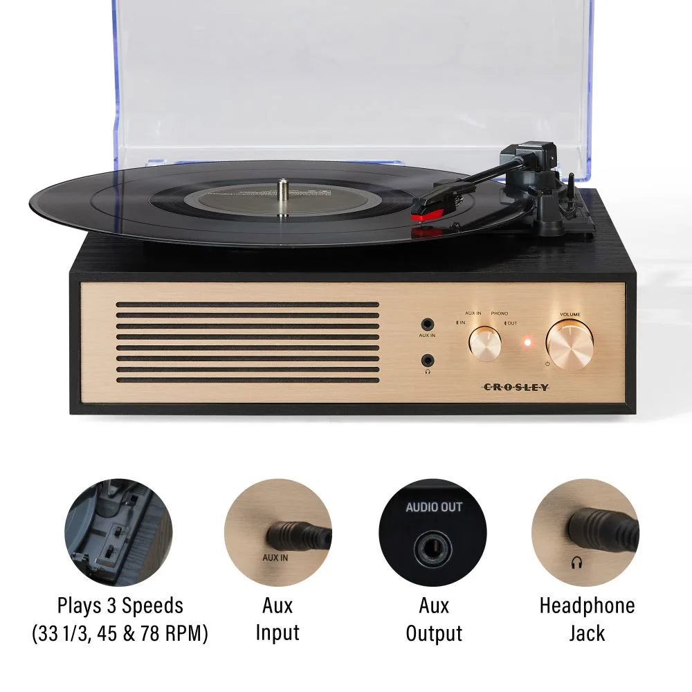 Crosley Miles platespiller, Svart