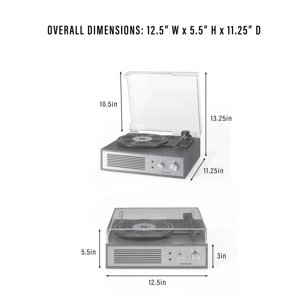 Crosley Miles platespiller, Svart