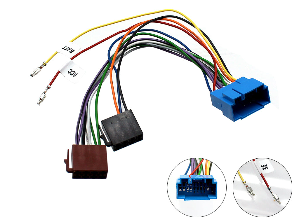 CT20NS08 ISO-kontakt for Fiat, Honda, Nissan, Opel og Suzuki