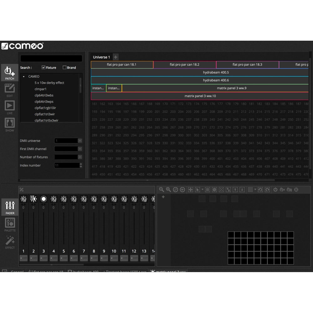 Cameo DVC PRO USB-DMX- Interface inkl. Programvare