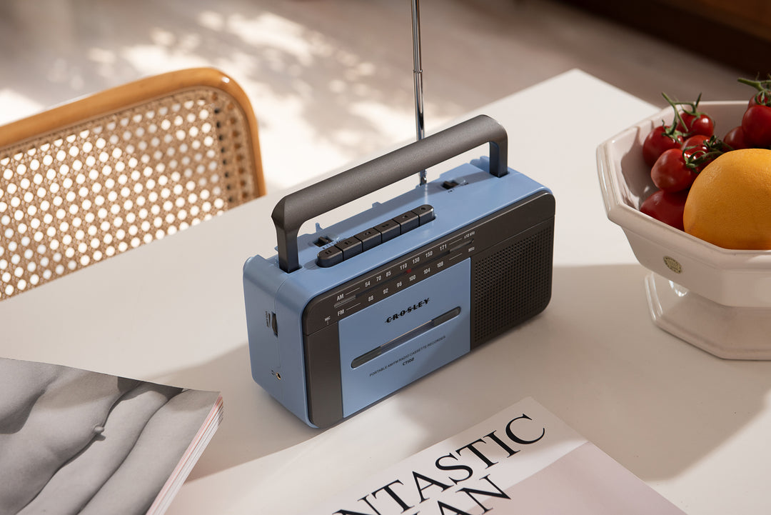 Crosley - Kassettspiller (Blå)