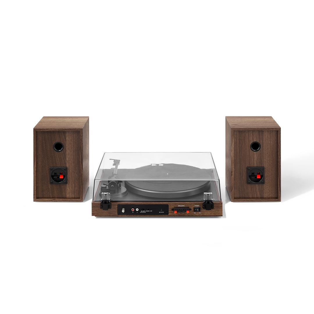 Crosley C72 platespiller med høyttalere (valnøtt)