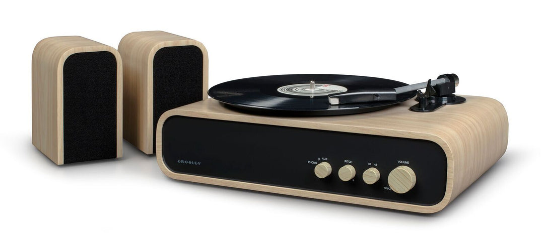 Crosley Gig platespiller med høyttalere (naturlig)