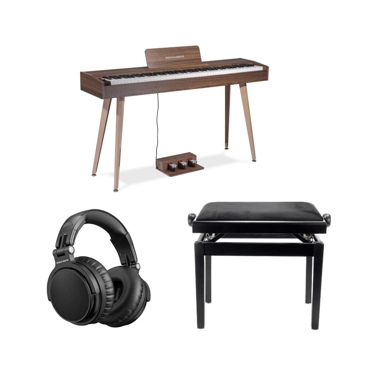 Grooveland DDP-140 El Piano (Natur) Bundle