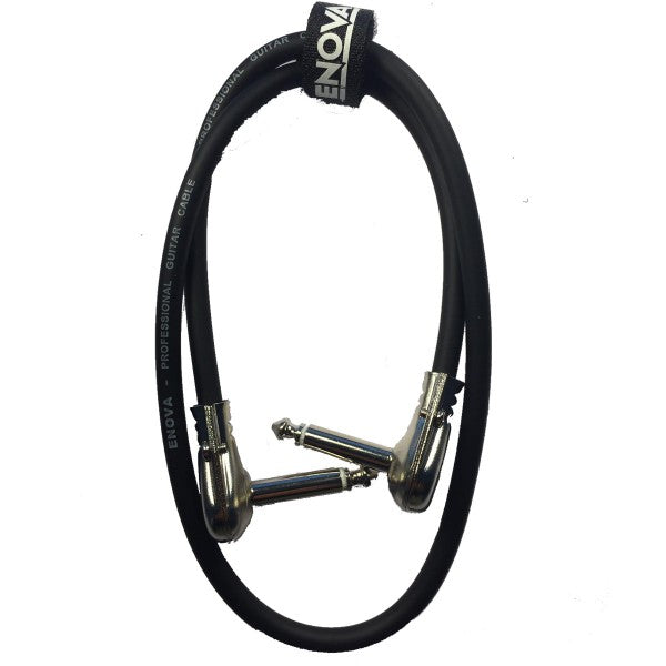 Enova vinkel jack flat kabel til pedalboard 40 cm