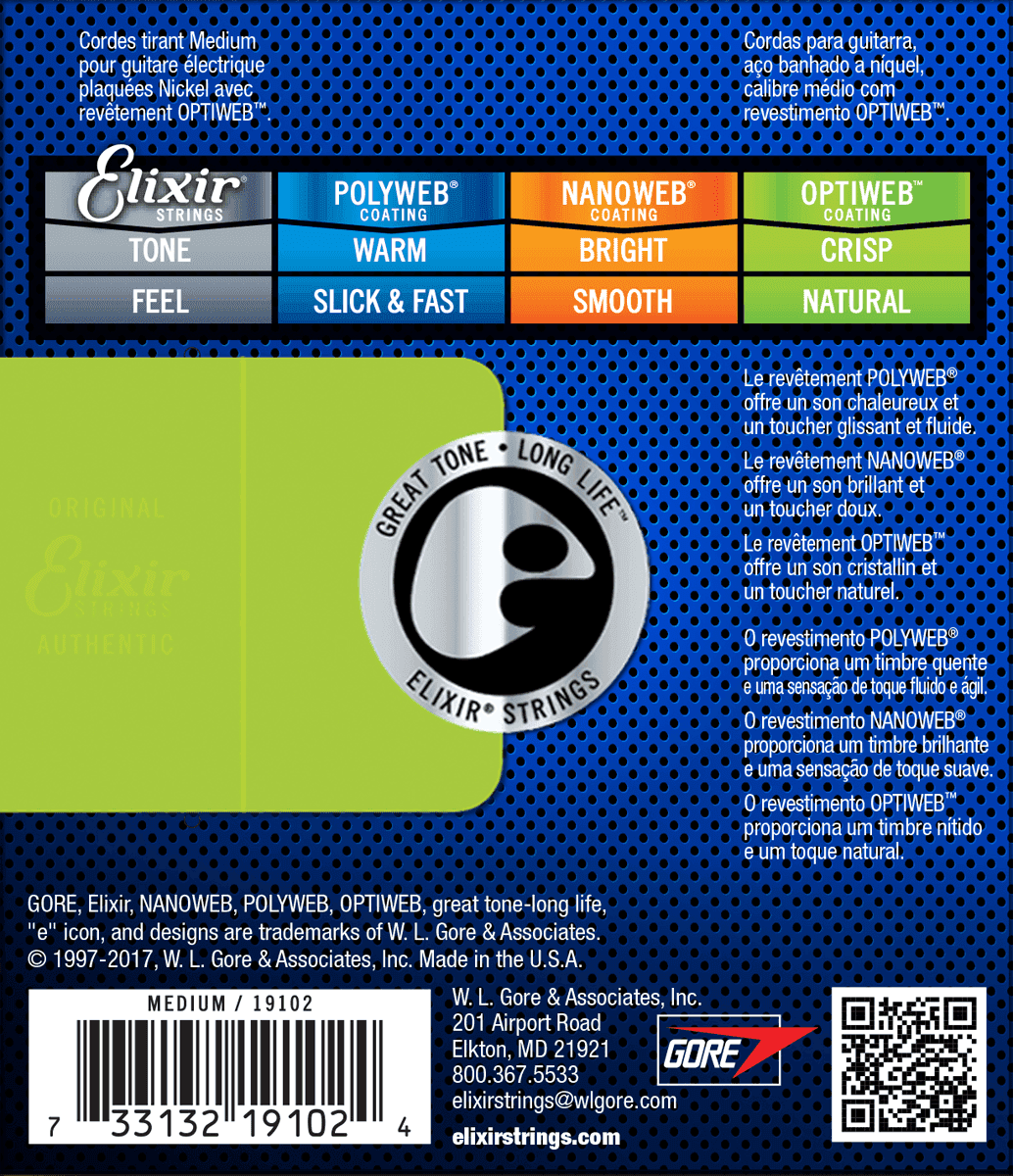 Elixir Optiweb gitarstrenger (medium, 1149)