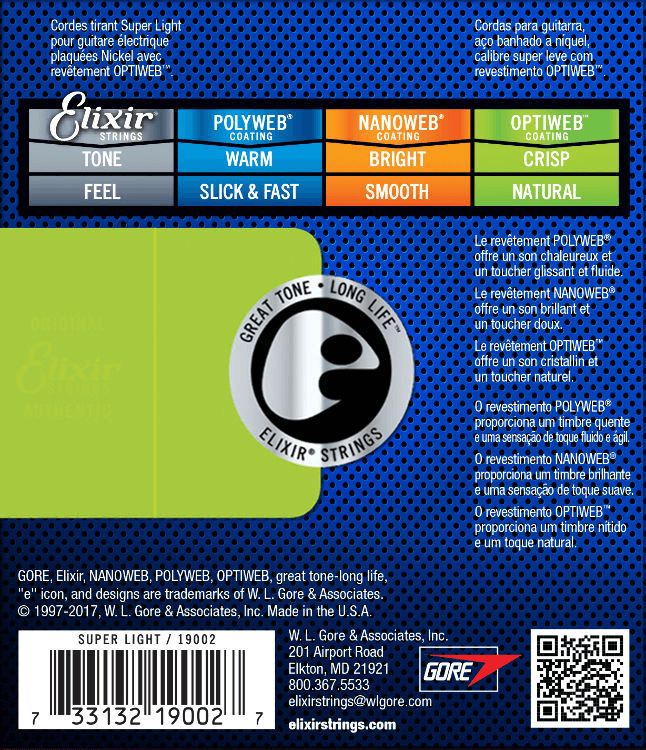 Elixir Optiweb gitarstrenger (Super Light, 09-42)