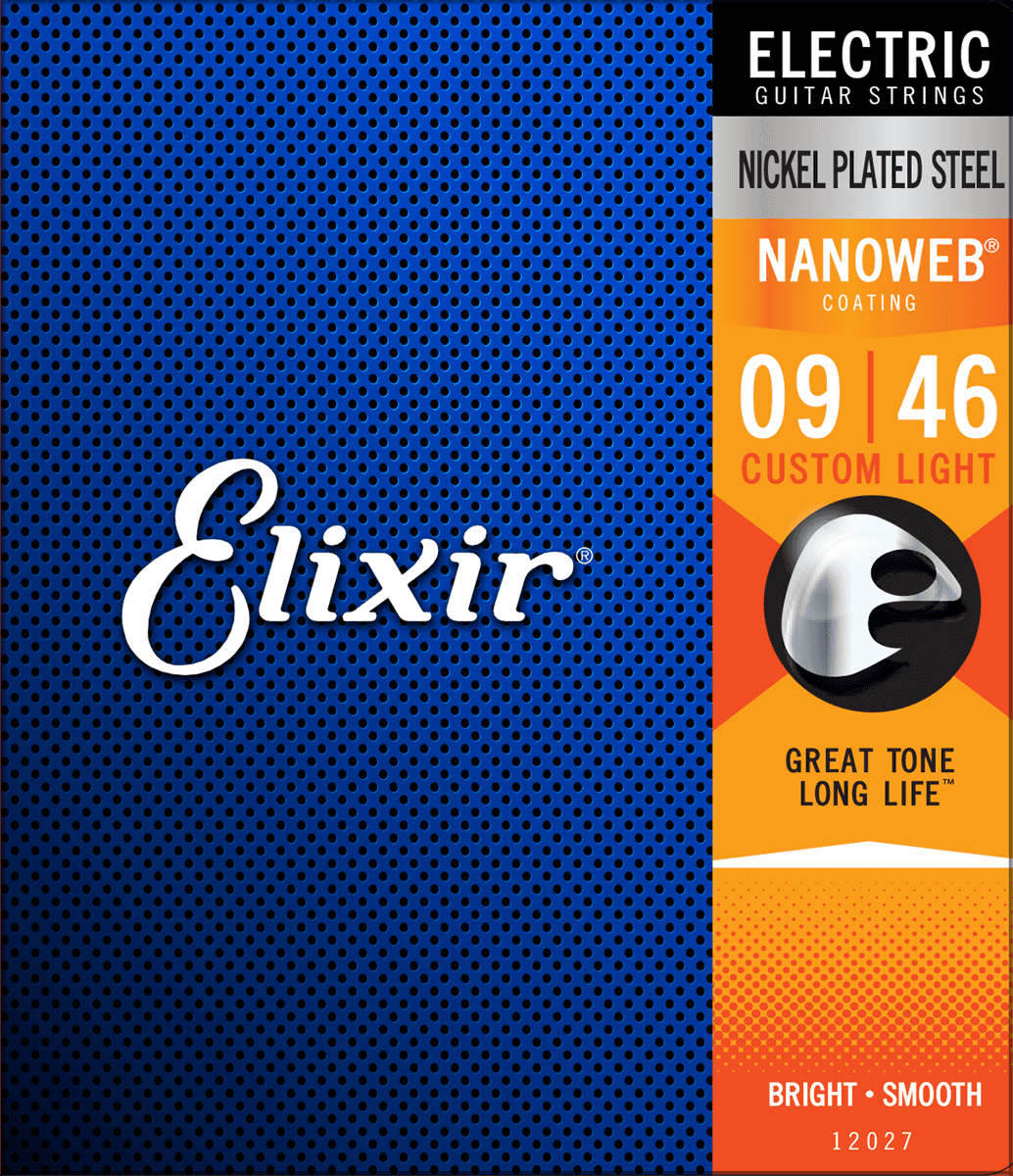 Elixir Nanoweb gitarstrenger (tilpasset lys, 09-46)