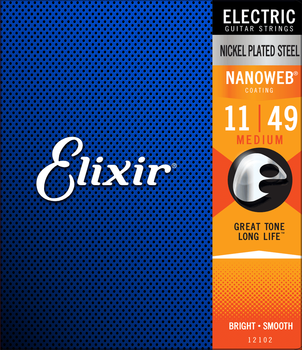 Elixir Nanoweb gitarstrenger (medium, 1149)