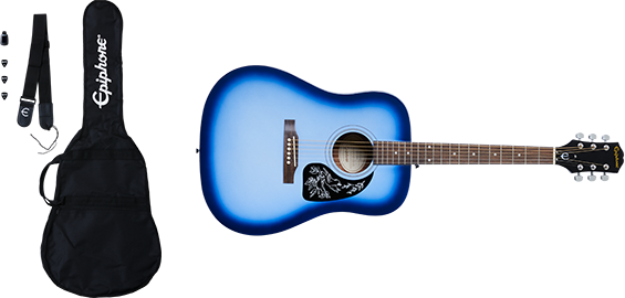 Epiphone Starling Western gitarpakke (Starlight Blue )