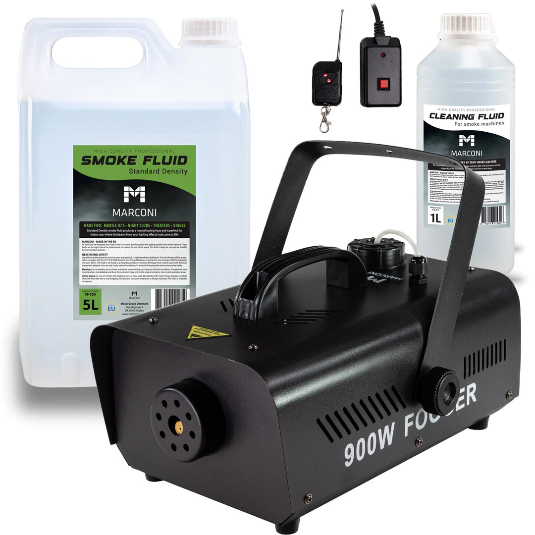 Marconi Røykmaskin (900W) Bundle