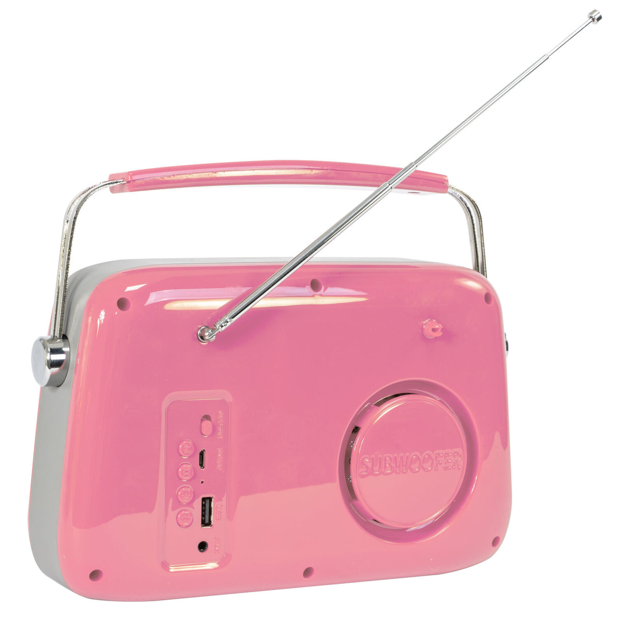 Madison Retro Radio med Bluetooth og FM (rosa)