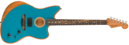 Fender American Acoustasonic Jazzmaster elektrisk gitar (Ocean Turquoise )