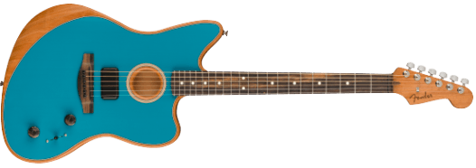 Fender American Acoustasonic Jazzmaster elektrisk gitar (Ocean Turquoise )