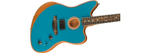 Fender American Acoustasonic Jazzmaster elektrisk gitar (Ocean Turquoise )