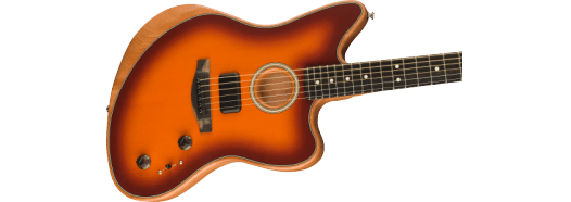 Fender American Acoustasonic Jazzmaster elektrisk gitar ( Tobacco Sunburst )