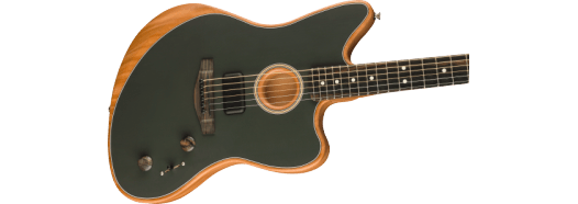 Fender American Acoustasonic Jazzmaster elektrisk gitar (Tungsten)