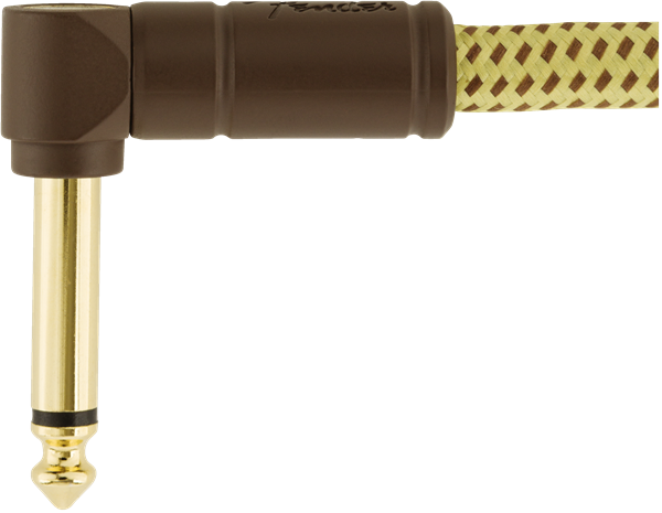 Fender Deluxe gitarkabel vinkelplugg (Tweed, 3m)