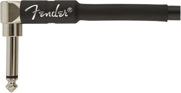 Fender profesjonell gitarkabel vinkelplugg (svart, 3m)
