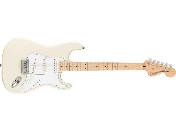 Fender Squier Affinity Stratocaster el-gitar startpakke (Olympic White)