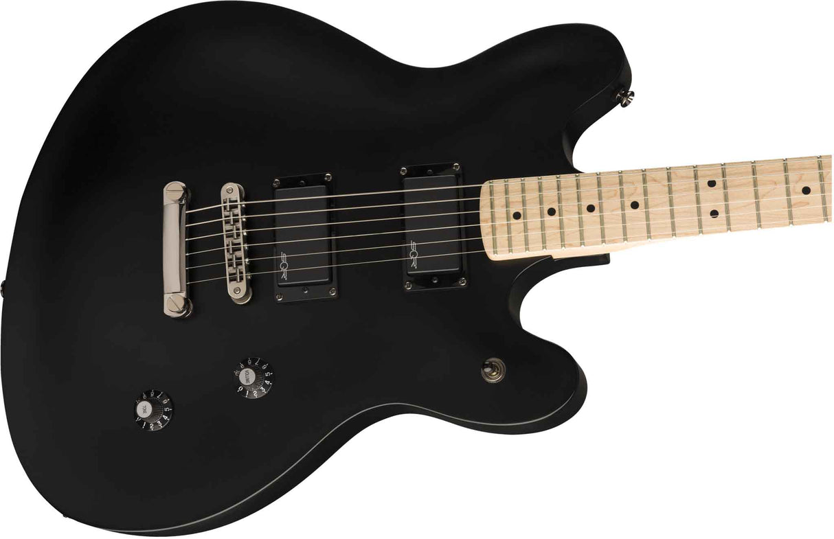 Fender Squier Contemporary Active Starcaster elektrisk gitar ( Flat Black )