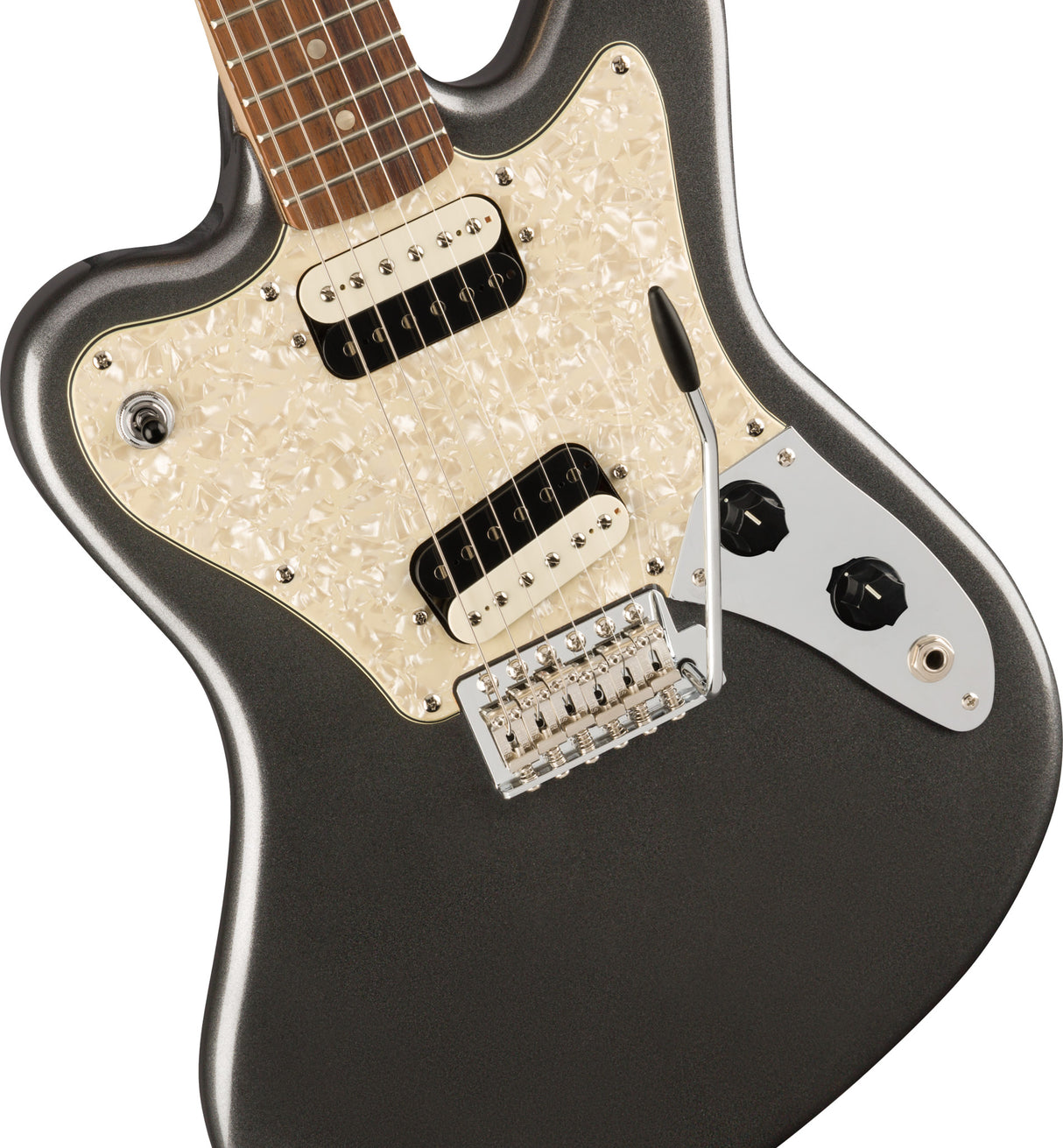 Fender Squier Paranormal Super-Sonic elektrisk gitar ( Graphite Metallic )