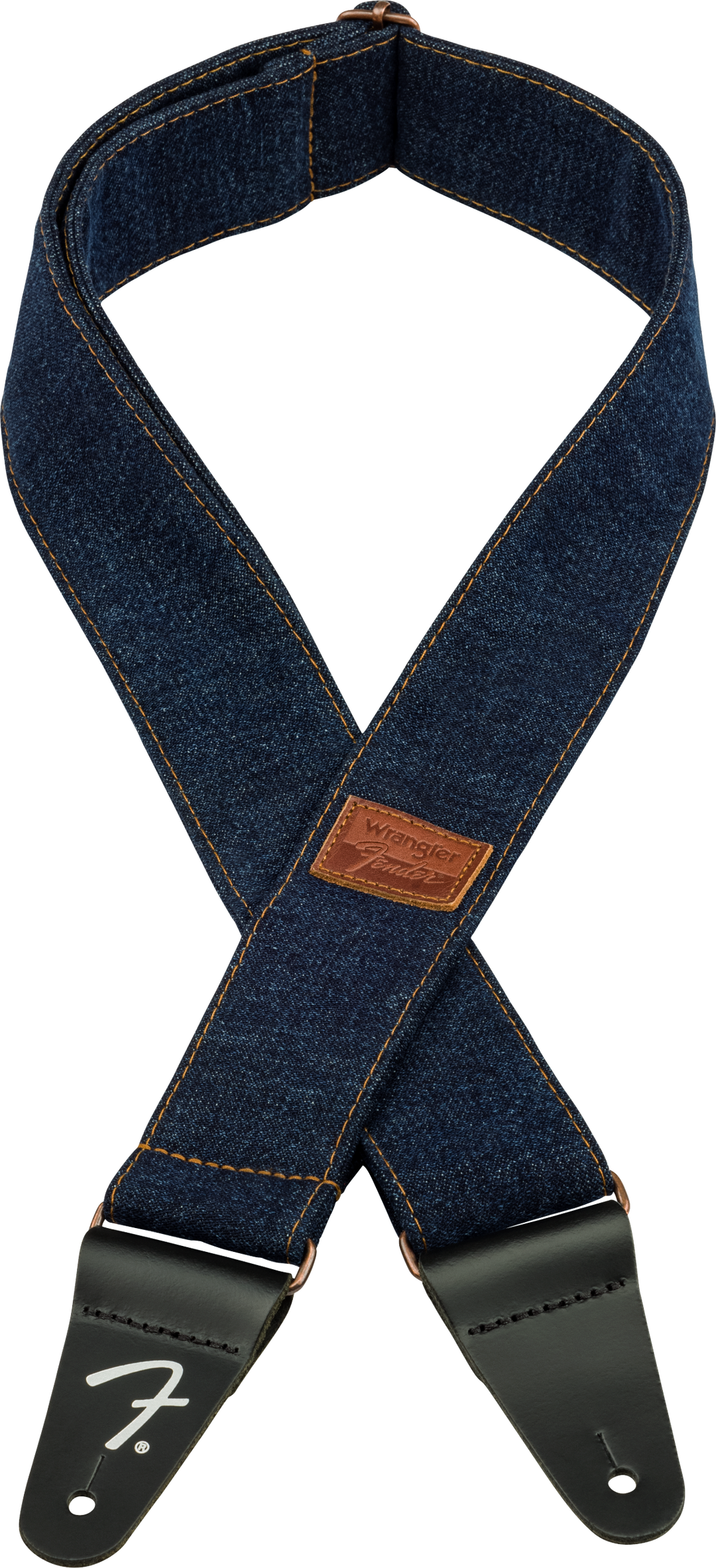 Fender x Wrangler Denim gitarstropp (Mørk Indigo, 2")