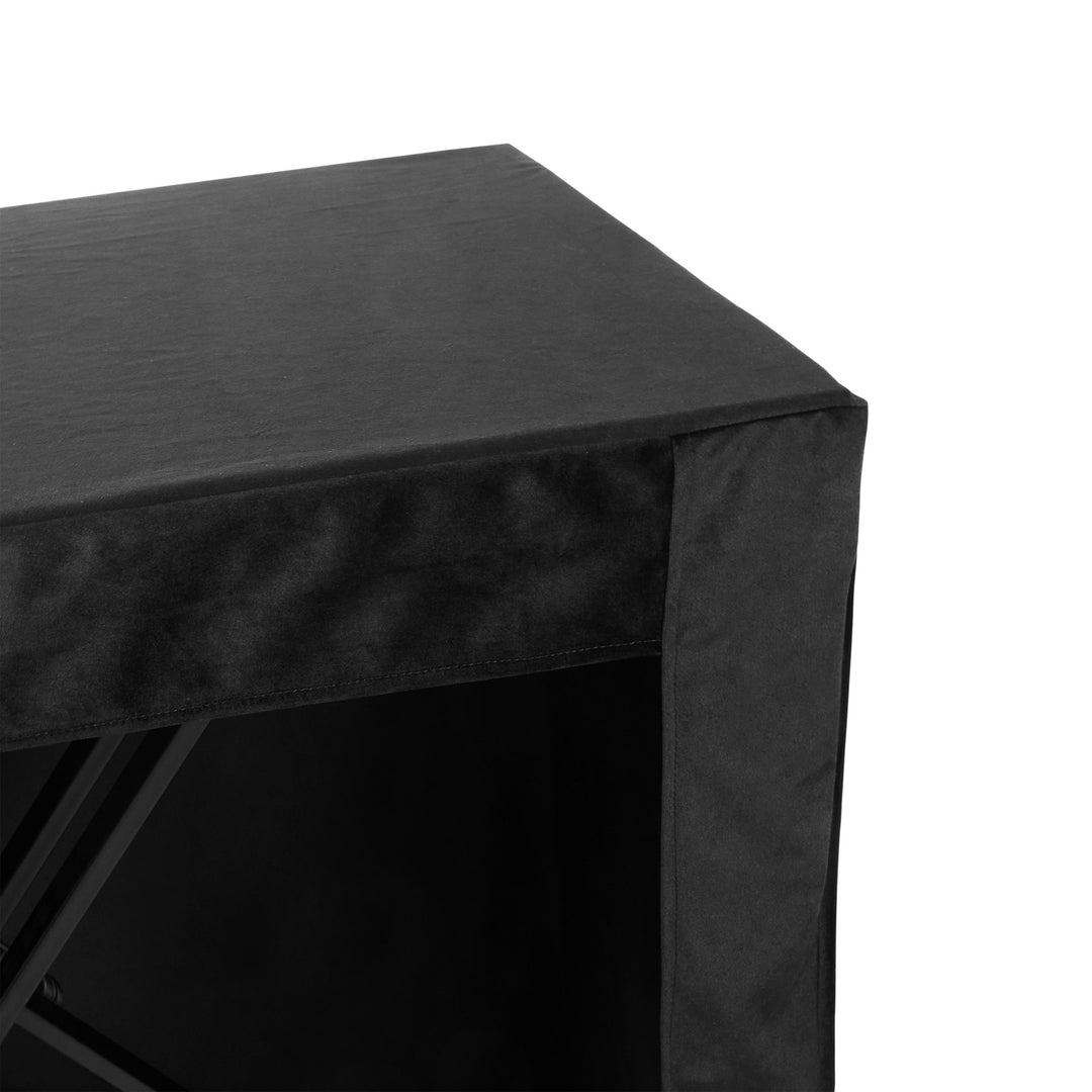 Gravity KSX 2 RD SET 1 - X-formet keyboardstativ med dobbel støtte og støttebord, sett 1