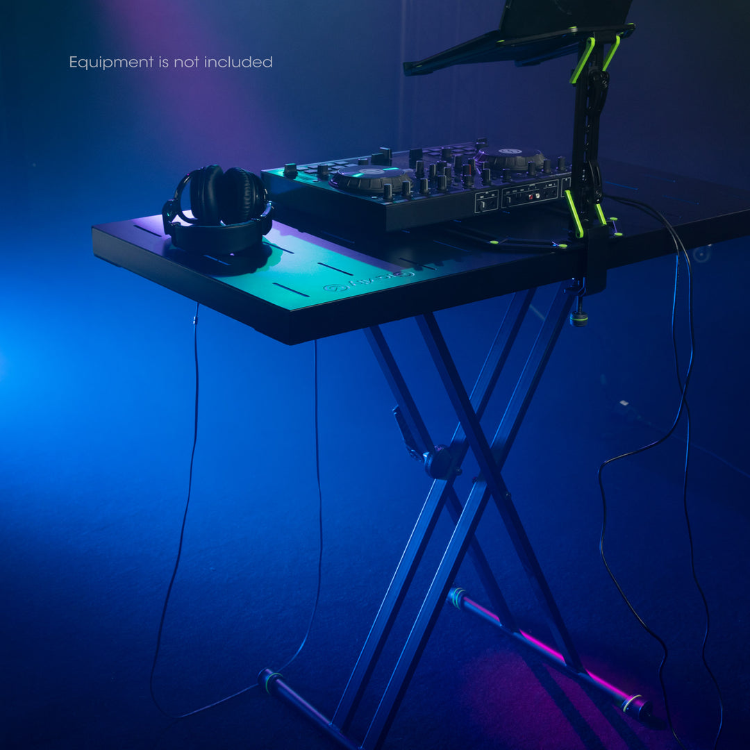Gravity KSX 2 RD SET 2 - Dobbelt X-formet keyboardstativ og støttebord, sett 2