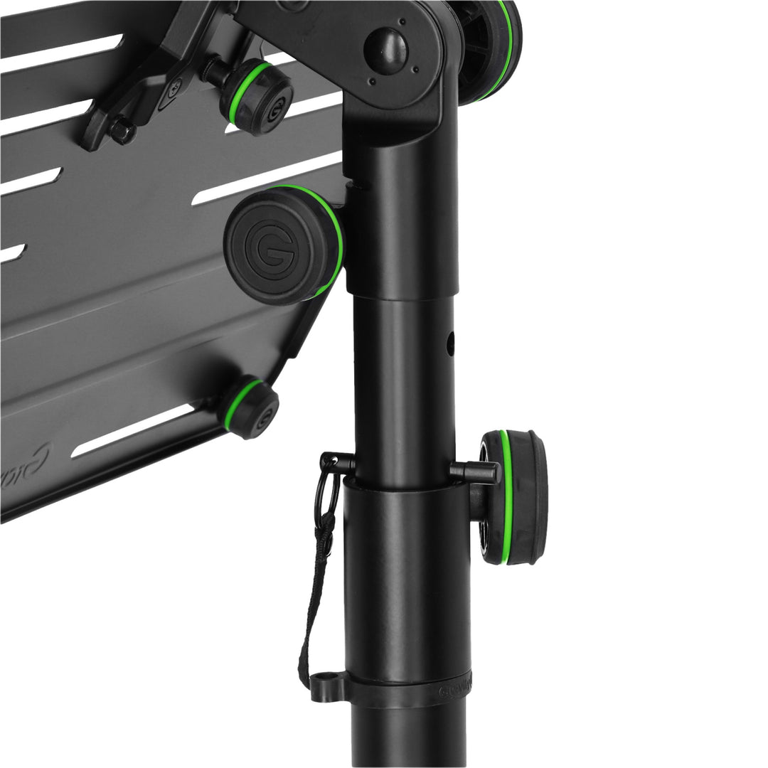 Gravity LTS T 02 B - Universelt laptopstativ med justerbare holdepinner og stålbase, svart