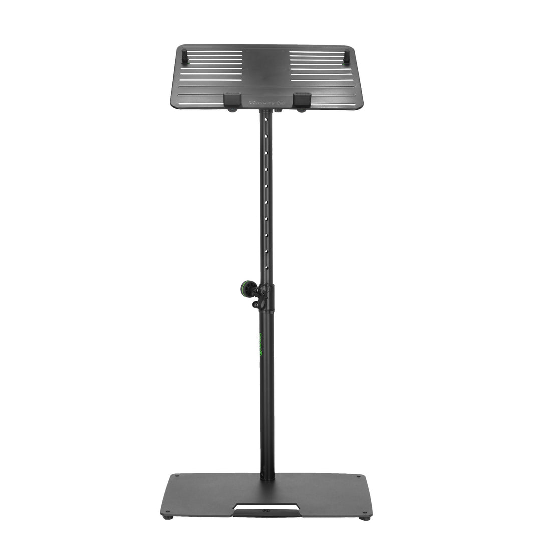 Gravity LTS T 02 B - Universelt laptopstativ med justerbare holdepinner og stålbase, svart